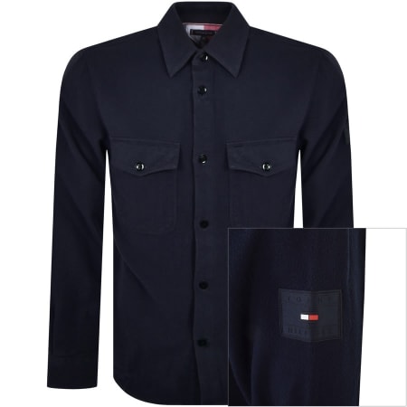Product Image for Tommy Hilfiger Brushed Overshirt Navy