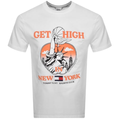 Product Image for Tommy Jeans Sport Logo T Shirt White