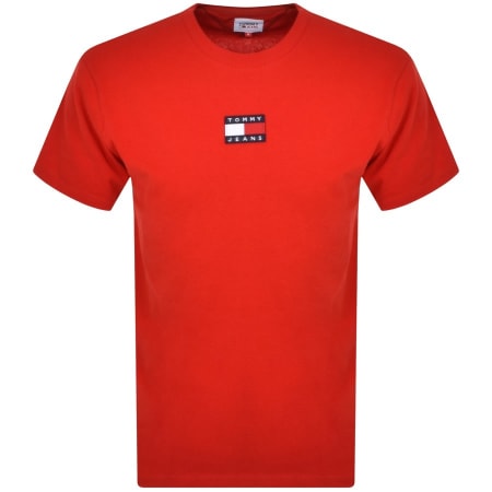 Product Image for Tommy Jeans Logo T Shirt Red