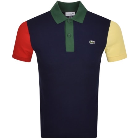 Product Image for Lacoste Colour Block Polo T Shirt Navy