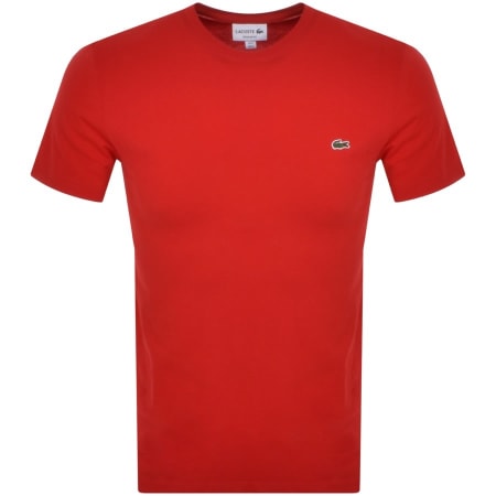 Product Image for Lacoste Crew Neck T Shirt Red