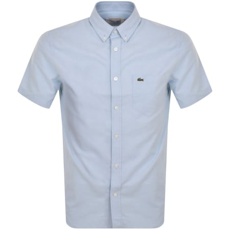 Product Image for Lacoste Woven Short Sleeved Shirt Blue