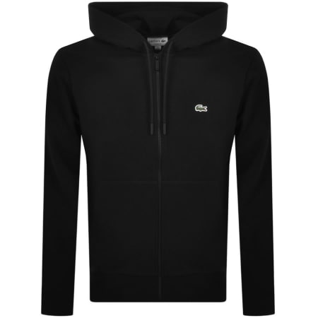 Product Image for Lacoste Logo Full Zip Hoodie Black