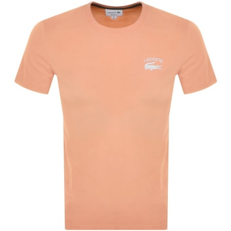 Product Image for Lacoste Logo Crew Neck T Shirt Orange