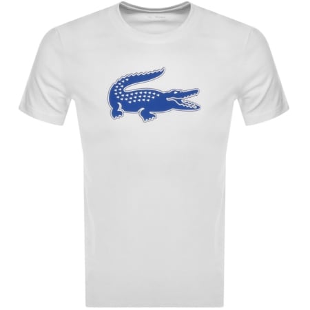 Product Image for Lacoste Sport Crocodile Logo T Shirt White