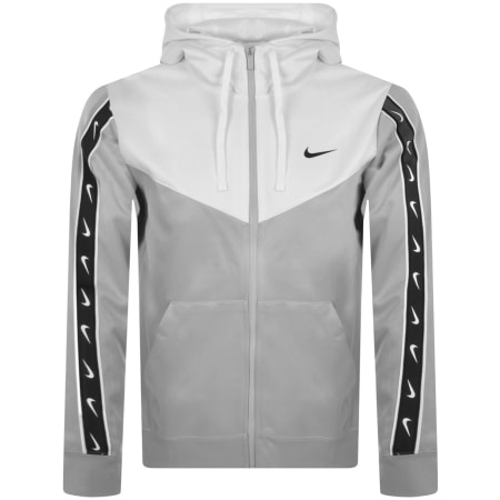 Product Image for Nike Repeat Logo Full Zip Club Hoodie Grey