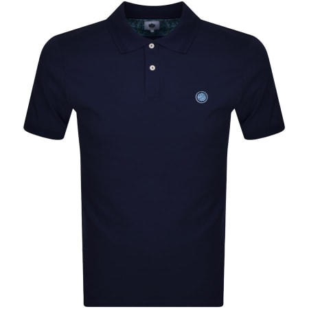 Product Image for Pretty Green Contrast Placket Polo T Shirt Navy