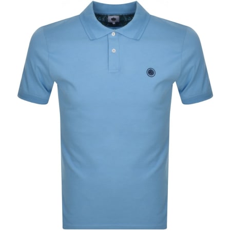 Product Image for Pretty Green Contrast Placket Polo T Shirt Blue