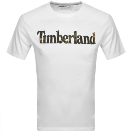 Product Image for Timberland Linear Logo T Shirt White