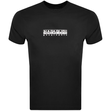 Product Image for Napapijri S Box Logo T Shirt Black