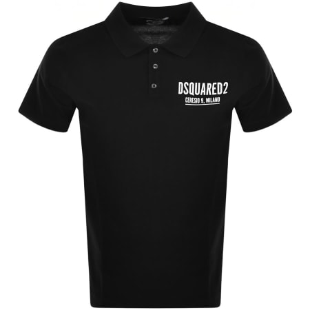 Product Image for DSQUARED2 Ceresio9 Tennis Polo T Shirt Black