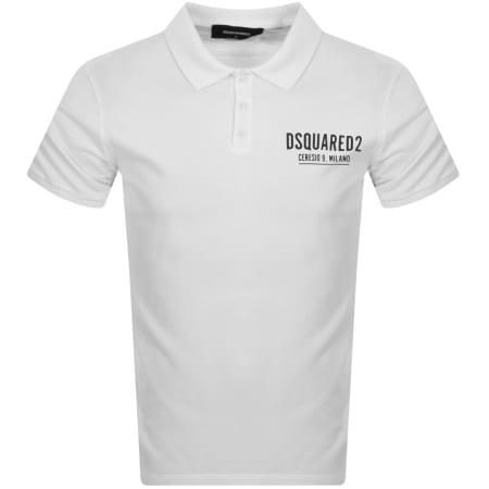 Product Image for DSQUARED2 Ceresio9 Tennis Polo T Shirt White