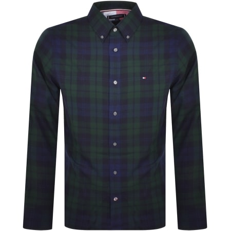 Product Image for Tommy Hilfiger Long Sleeve Tartan Shirt Navy