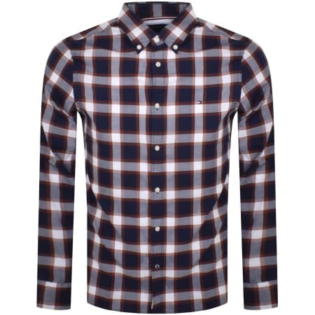 Product Image for Tommy Hilfiger Long Sleeve Tartan Shirt Navy