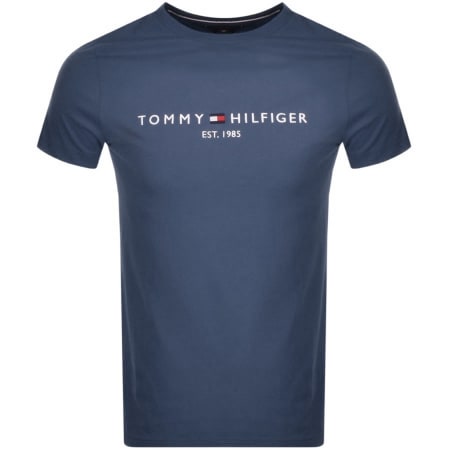Product Image for Tommy Hilfiger Logo T Shirt Blue