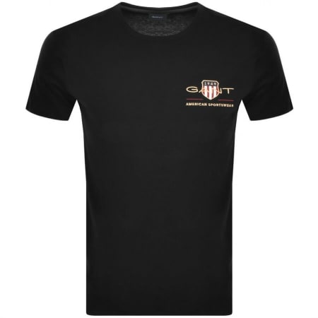 Product Image for Gant Original Shield Crest T Shirt Black