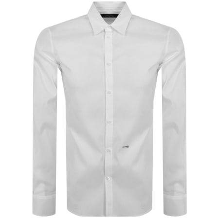 Product Image for DSQUARED2 Logo Long Sleeve Shirt White