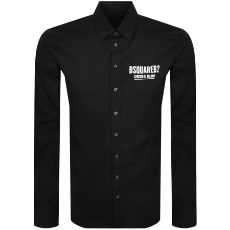 Product Image for DSQUARED2 Logo Long Sleeve Shirt Black