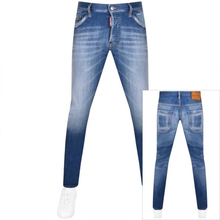 Product Image for DSQUARED2 Skater Mid Wash Jeans Blue