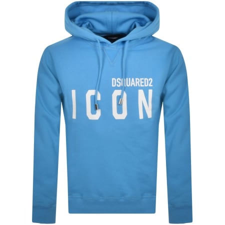 Product Image for DSQUARED2 Logo Pullover Hoodie Blue