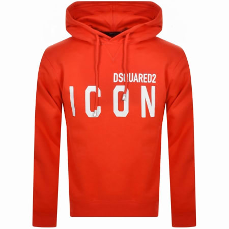 Product Image for DSQUARED2 Logo Pullover Hoodie Red
