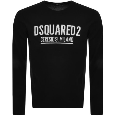 Product Image for DSQUARED2 Ceresio 9 Logo Knit Jumper Black