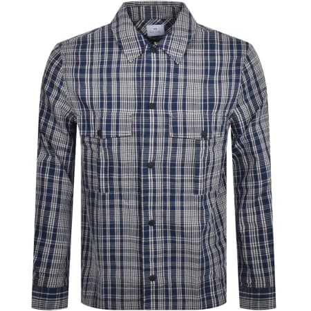 Product Image for PS By Paul Smith Checked Long Sleeve Shirt Navy