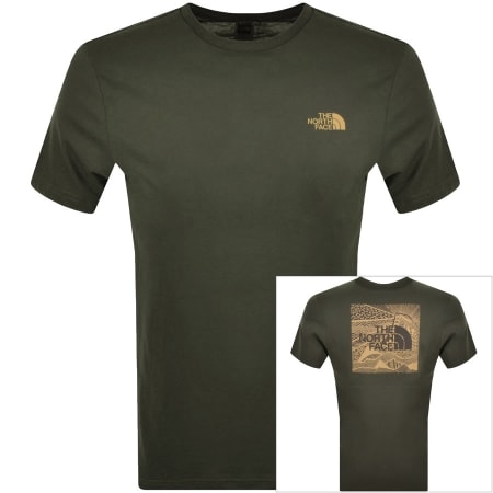 Product Image for The North Face Red Box Celebration T Shirt Green
