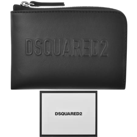 Product Image for DSQUARED2 Logo Zip Wallet Black