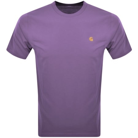 Product Image for Carhartt WIP Chase Short Sleeved T Shirt Purple