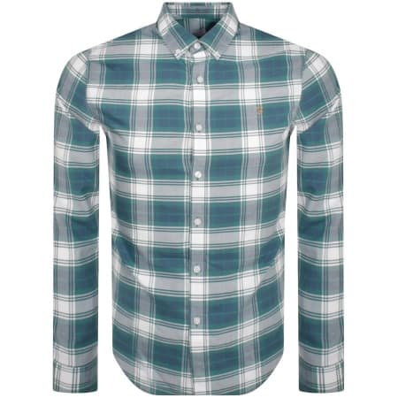 Product Image for Farah Vintage Brewer Check Long Sleeve Shirt Green
