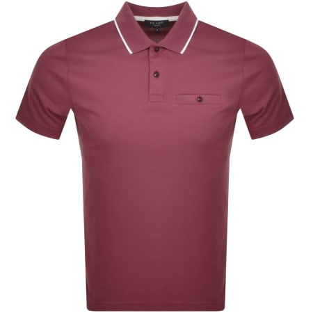 Product Image for Ted Baker Galton Polo T Shirt Burgundy