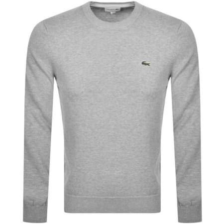 Product Image for Lacoste Crew Neck Knit Jumper Grey