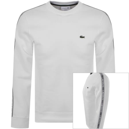 Product Image for Lacoste Crew Neck Sweatshirt White
