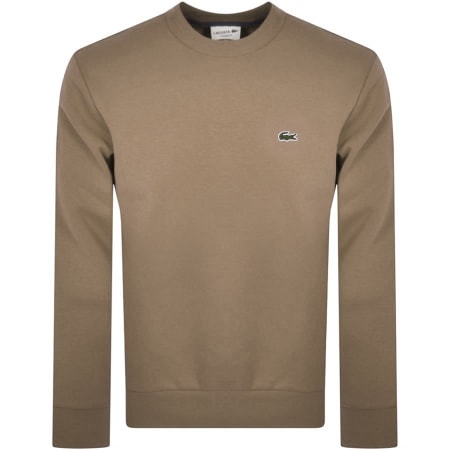 Product Image for Lacoste Crew Neck Sweatshirt Khaki