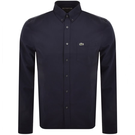 Product Image for Lacoste Woven Long Sleeved Shirt Navy