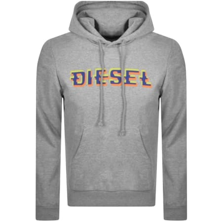 Product Image for Diesel S Ginn K27 Logo Hoodie Grey