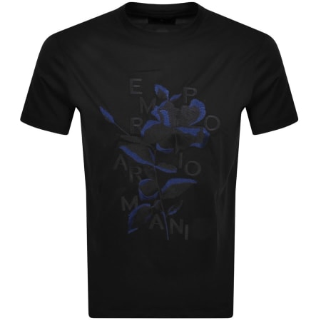 Product Image for Emporio Armani Crew Neck Logo T Shirt Black