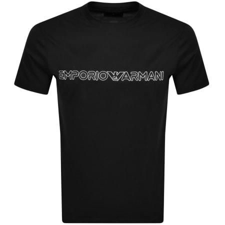 Product Image for Emporio Armani Crew Neck Logo T Shirt Black