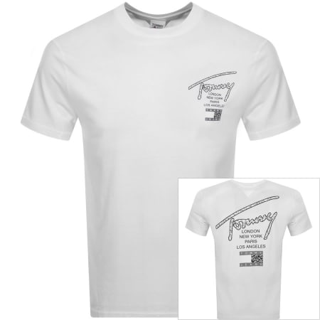 Product Image for Tommy Jeans Logo T Shirt White