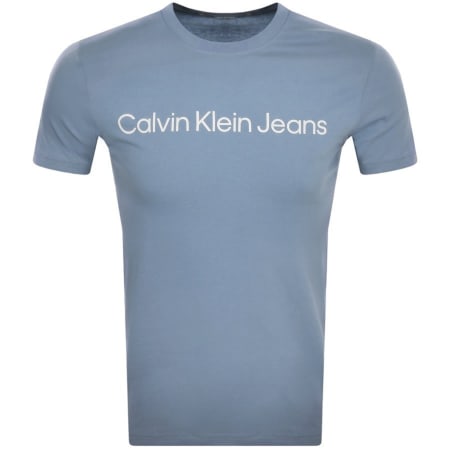 Product Image for Calvin Klein Jeans Logo T Shirt Blue