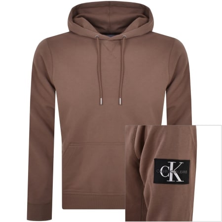 Product Image for Calvin Klein Jeans Logo Hoodie Brown