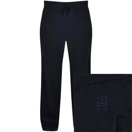 Recommended Product Image for Tommy Hilfiger Lounge Knit Jogging Bottoms Navy