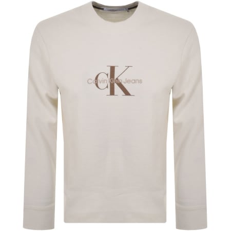 Product Image for Calvin Klein Jeans Long Sleeve T Shirt White