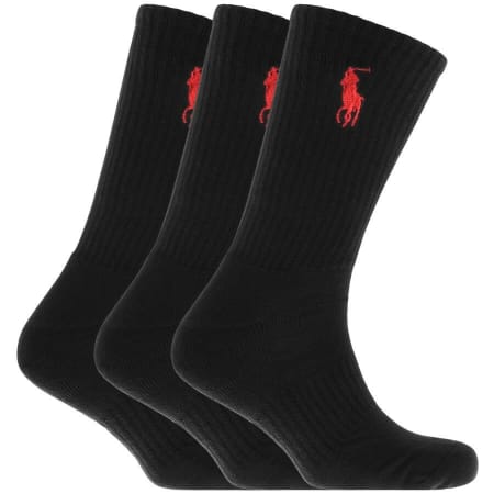 Product Image for Ralph Lauren 3 Pack Socks Black