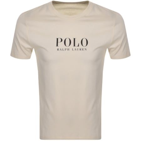 Product Image for Ralph Lauren Logo Crew Neck T Shirt Cream