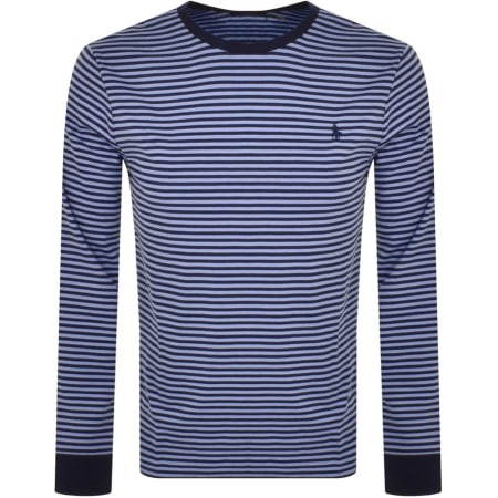 Product Image for Ralph Lauren Striped Long Sleeve T Shirt Navy