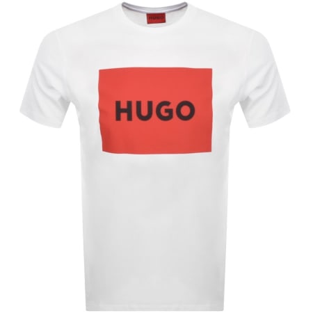 Product Image for HUGO Dulive Crew Neck T Shirt White