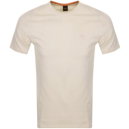 Product Image for BOSS Tales Logo T Shirt Beige