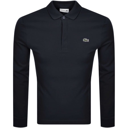 Product Image for Lacoste Long Sleeved Polo T Shirt Navy